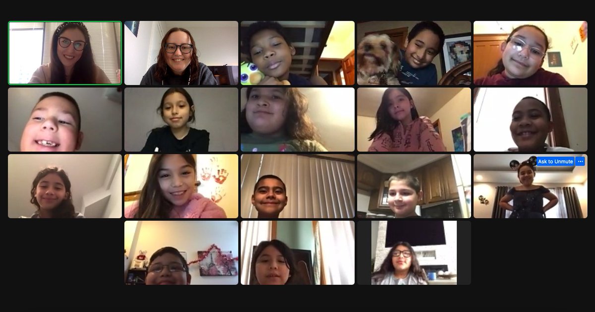 gillespiebsd100's tweet photo. It's been so fun to see how hard our students have been working from home while also enjoying the perk of seeing their adorable faces without a mask! ❤️🤍 https://t.co/MQdNMF46oa