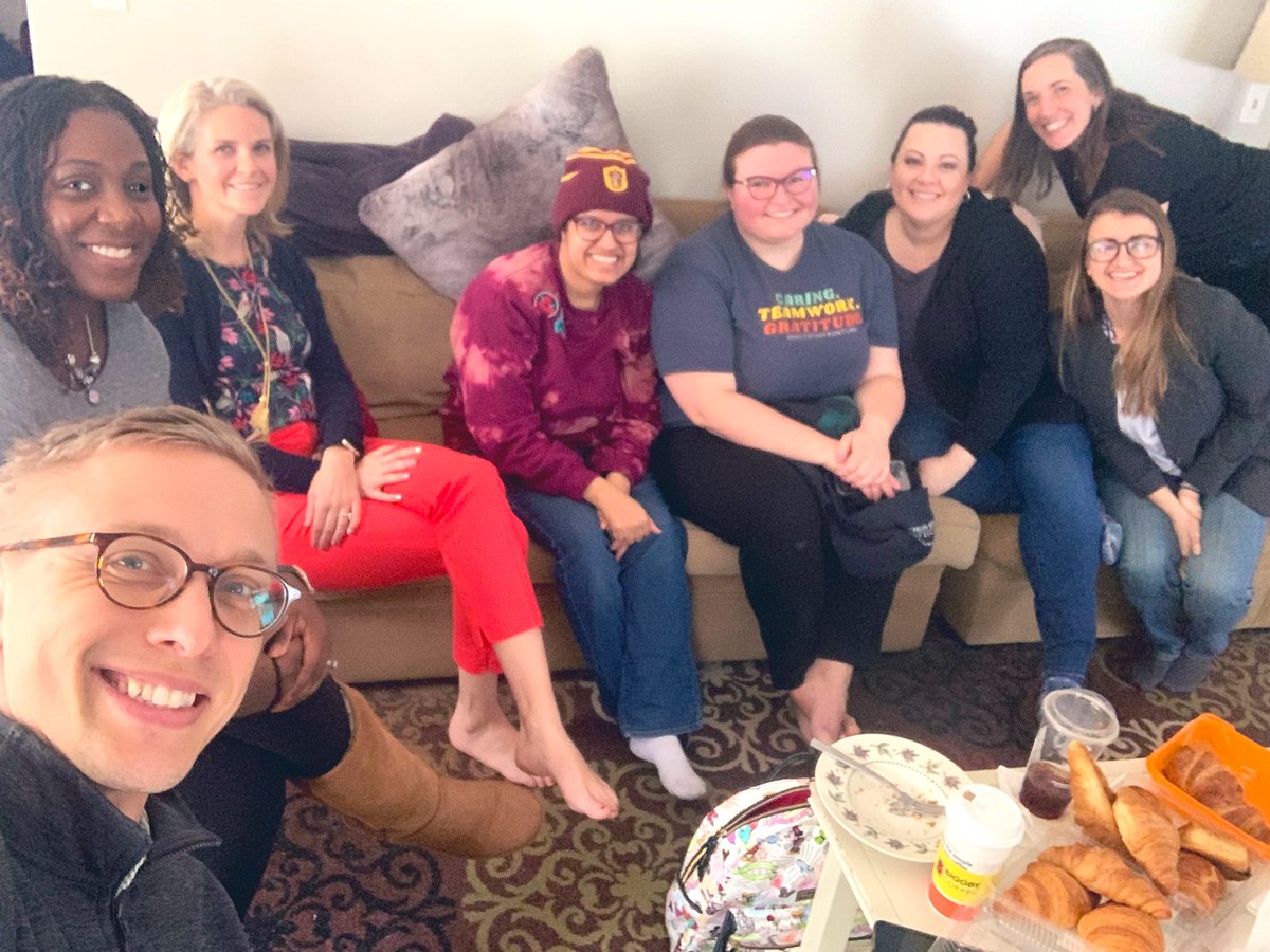 Basic science, corgis and about 4000 supermarket croissants? Sounds like a <a href="/umichmedicine/">Michigan Medicine</a> <a href="/MySMFM/">SMFM</a> watch party at Dr Langen’s house! Thank you MFM mentors and colleagues for making science fun and surprisingly hilarious #GoBlue!