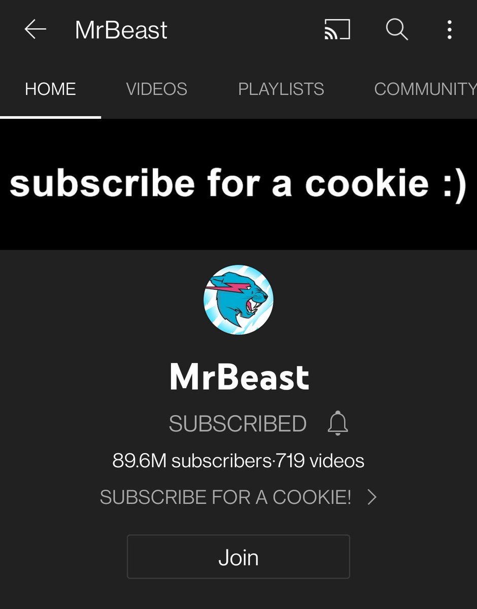 AlokSimmi's tweet photo. Where is my cookie?? @MrBeast https://t.co/PFSSOuFbx6