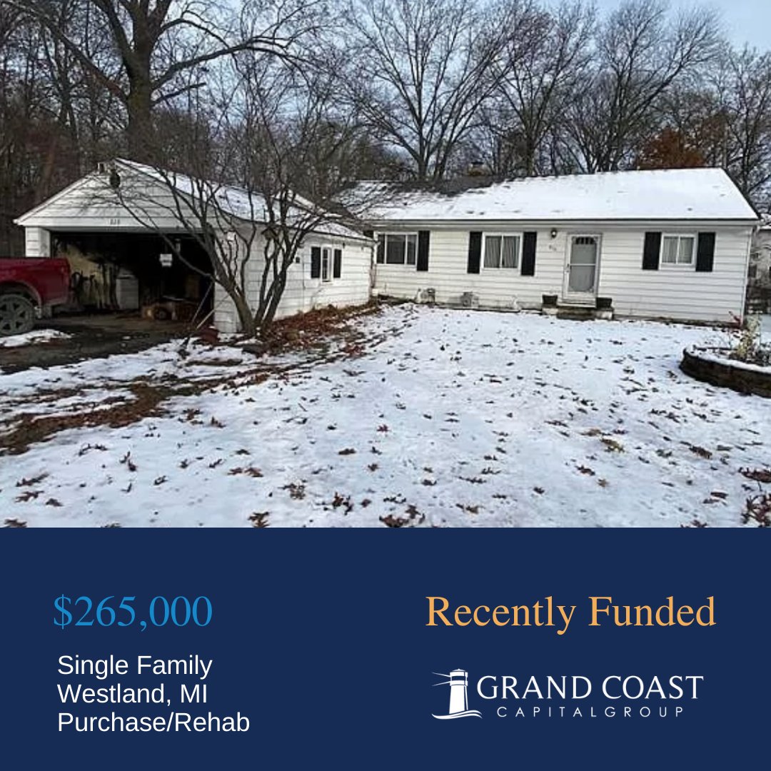 GrandCoast's tweet photo. #RecentlyFunded not one but two projects in #Michigan for this experienced investor. Leveraging Grand Coast for financing, this investor is ready to get to work transforming  these properties.⚒️

#privatelender #commerciallending #realestateinvestors #investmentproperty https://t.co/pfU9lUUOdB