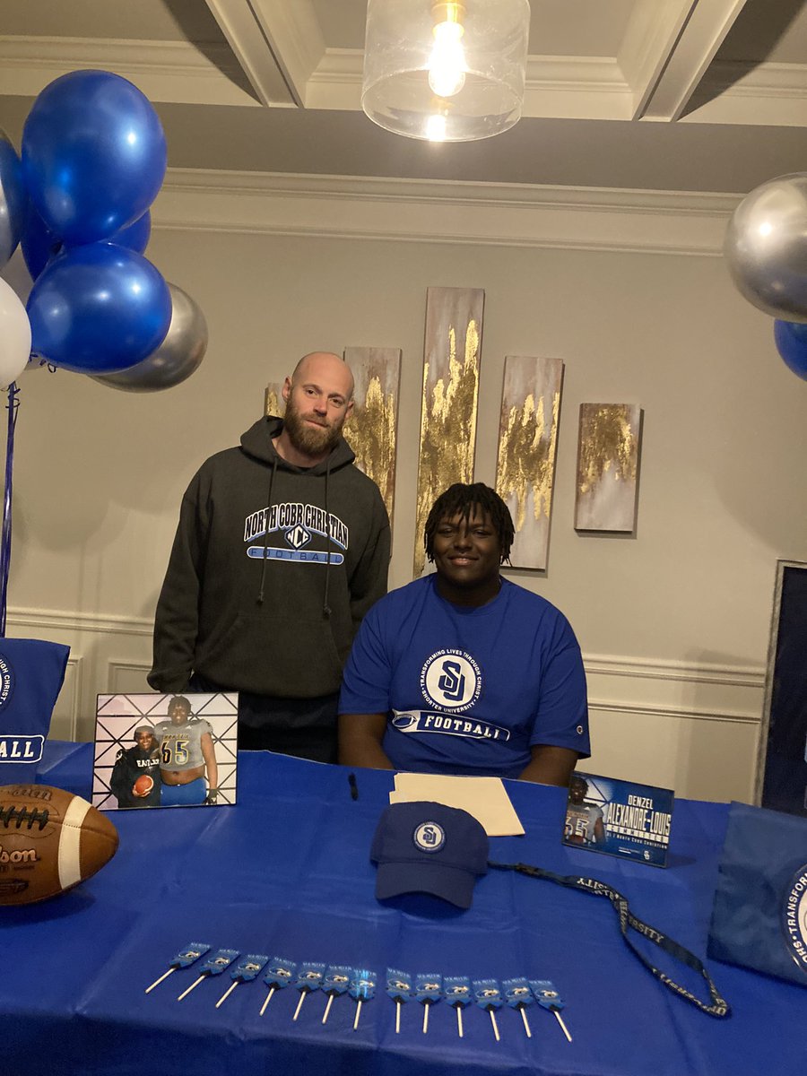 North Cobb Christian Football (@ncceaglesfb) on Twitter photo Tremendously proud of these two! They walk the walk! ๐ฆ
4 Life! <a href="/CaedenCallahan/">Caeden Callahan</a> signing with <a href="/LibertyFootball/">Liberty Football</a> & <a href="/DenzelAlexandr3/">Denzel Alexandre-louis</a> signing with <a href="/Shorter_FB/">Shorter Hawks Football</a> Tremendously proud of these two! They walk the walk! ๐ฆ
4 Life! <a href="/CaedenCallahan/">Caeden Callahan</a> signing with <a href="/LibertyFootball/">Liberty Football</a> & <a href="/DenzelAlexandr3/">Denzel Alexandre-louis</a> signing with <a href="/Shorter_FB/">Shorter Hawks Football</a>