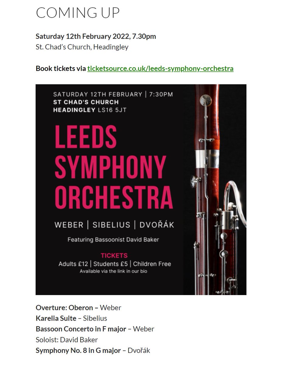 Coming up... #livemusic #headingley lso.org.uk