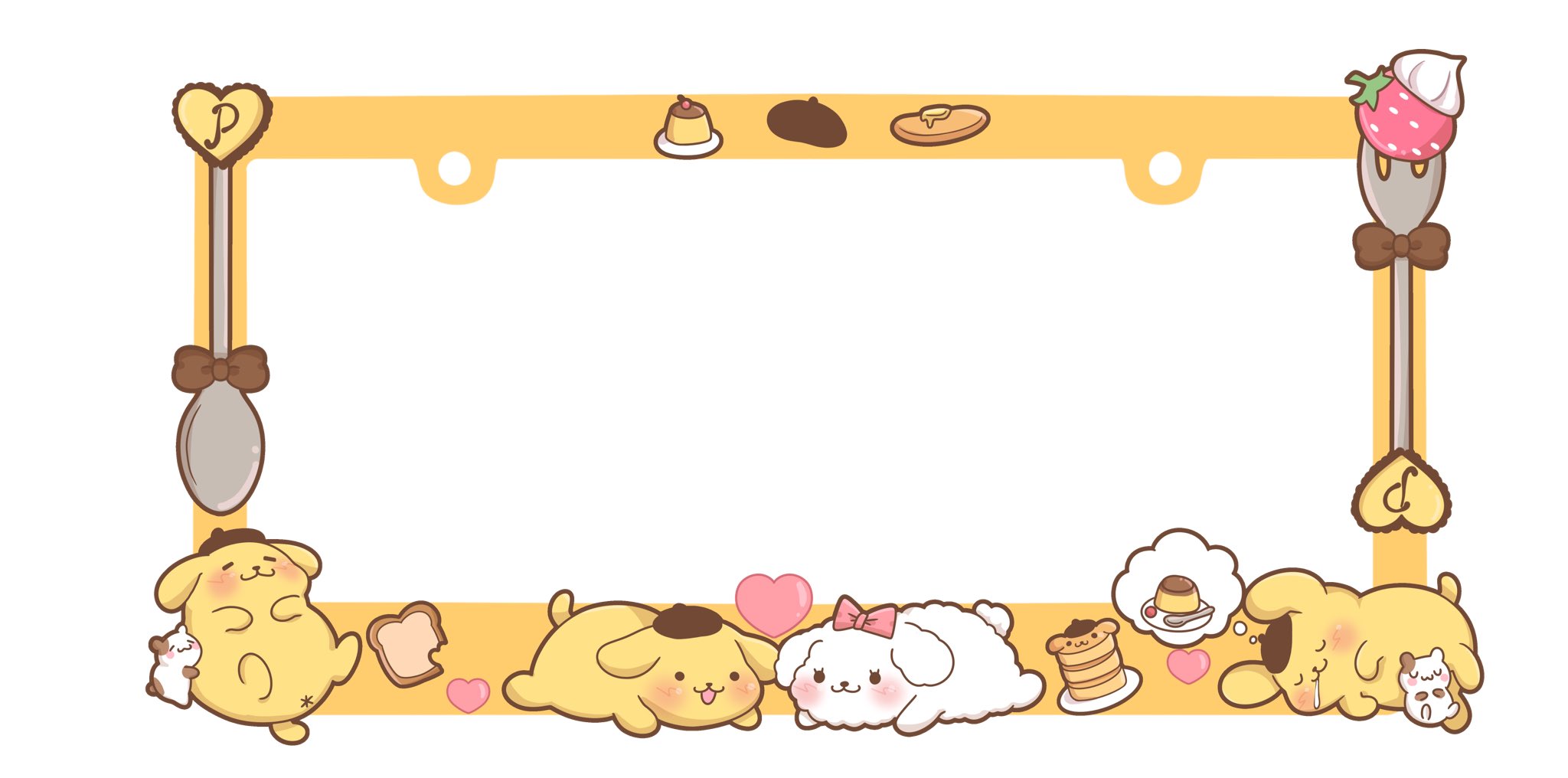 Pompompurin 2024 car accessories