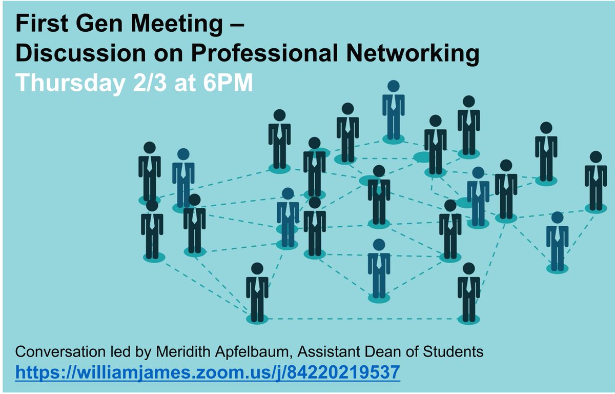 Tonight - join the #firstgen discussion on networking.