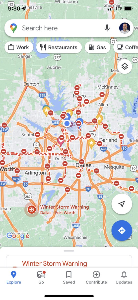 Not a good day for a morning drive in #NorthTexas 
#snowday #WinterStorm #icestorm