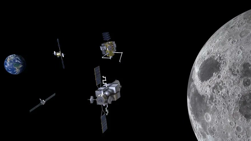 SpaceNews_Inc's tweet image. A startup led by a former acting administrator of NASA has announced plans to develop platforms serviced by robotic vehicles in cislunar space to support a range of applications. buff.ly/3J4VASz