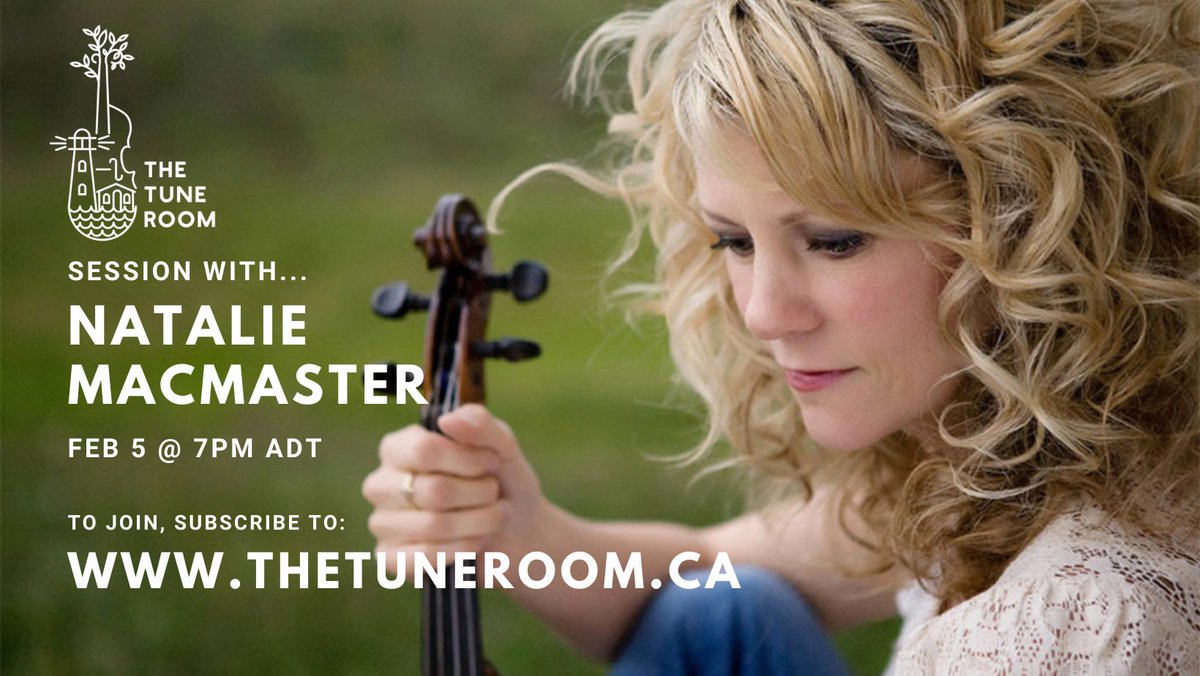Tim Chaisson (@timchaisson) on Twitter photo Tune Room Session this Saturday evening w/ <a href="/NatMacMaster/">Natalie MacMaster</a>!
Subscribe to thetuneroom.ca to be a part of it πππΌ Tune Room Session this Saturday evening w/ <a href="/NatMacMaster/">Natalie MacMaster</a>!
Subscribe to thetuneroom.ca to be a part of it πππΌ