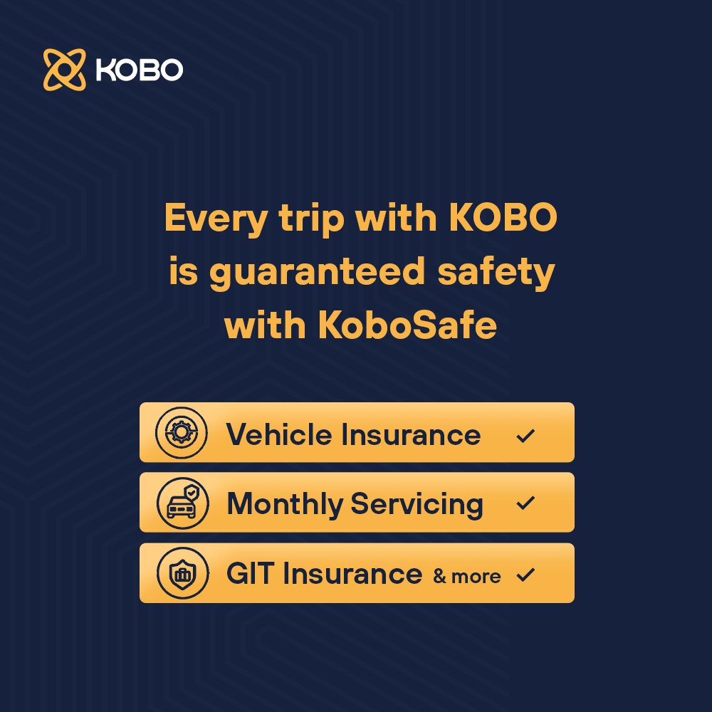 kobo_360's tweet photo. Safety matters with #KOBO!

We ensure that all transporters with Kobo are empowered with safety tools, that caters to prepare them for a successful trip delievery.

#Safety #TruckOwners #Insurance
#Moveyouforward #Kobo360 #KoboSafe https://t.co/xjN2KrlOw3