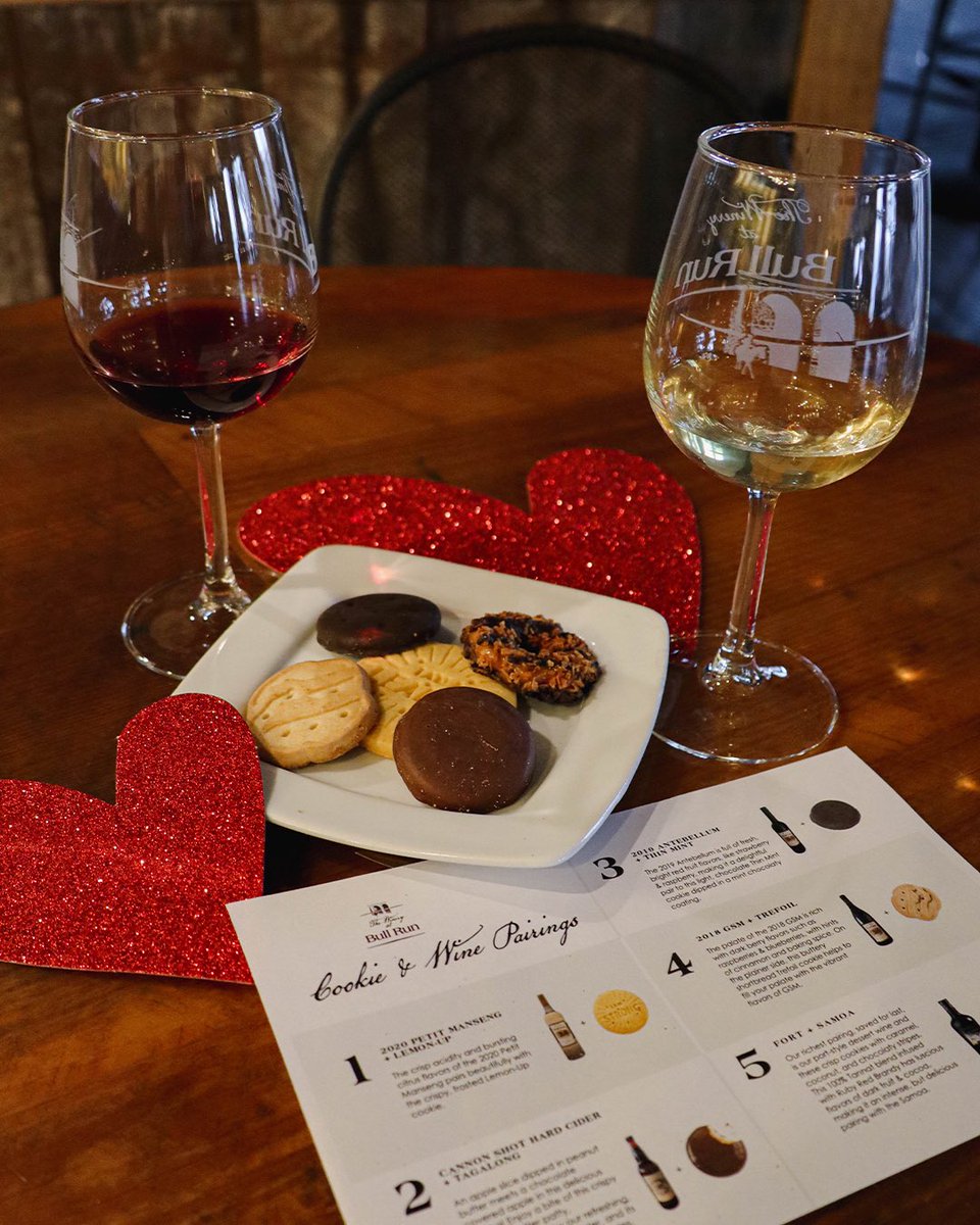 You, me, wine &amp; cookies ❤️‍🔥

Treat someone you love to a Cookie &amp; Wine Pairing this February! 

Order in the Tasting Room or preorder on Tock: exploretock.com/thewineryatbul…