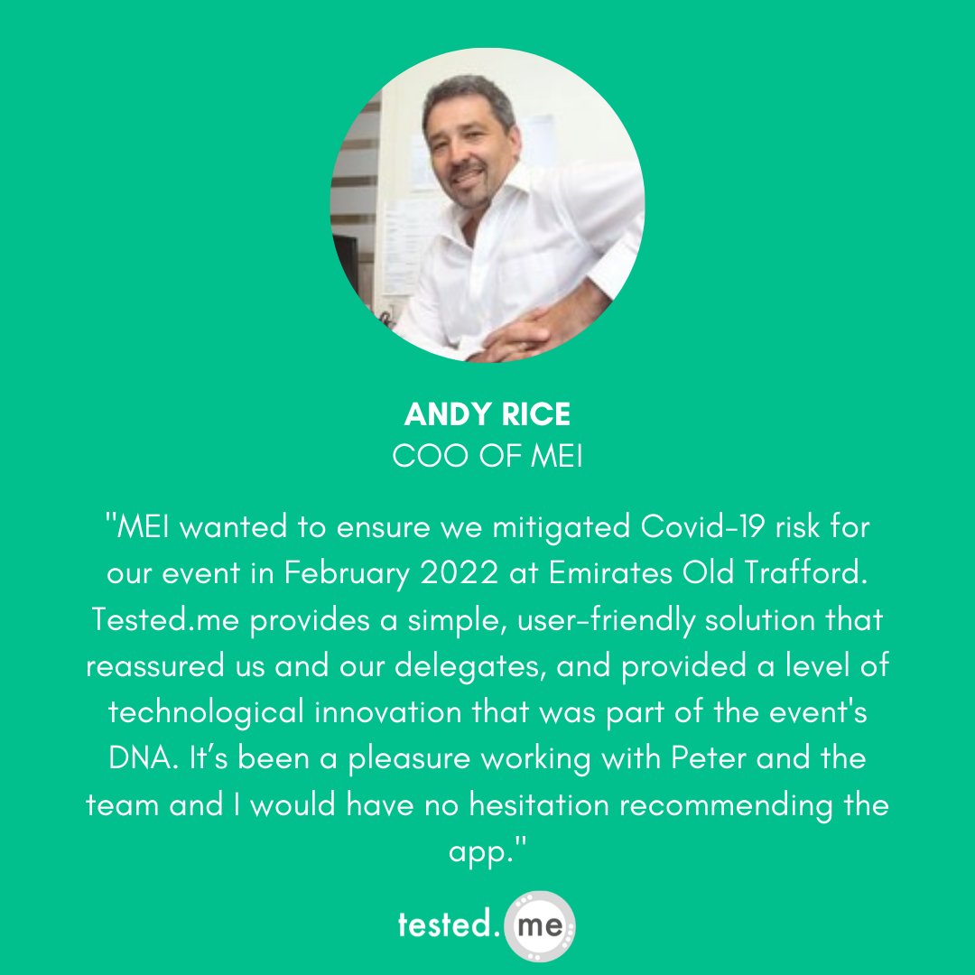 TestedMe's tweet image. We look forward to attending the MEI Forum this month and helping to create a #Covid19 safe environment for their delegates.
We&apos;ll also be demonstrating our solution at the Forum, helping people safely return to the workplace &amp;amp; events.
Get in touch if you&apos;d like to find out more.