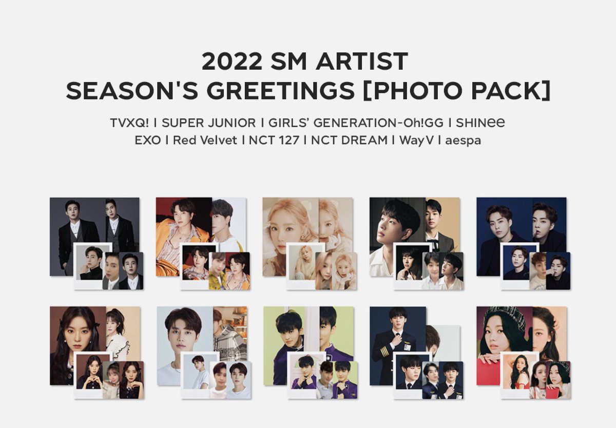 {🍑} 2022 Season's Greetings Photo Pack - All Groups | USA GO

➫ 1st payment: $15 each
➫ 3 payments in total
➫ deadline: TBD

➜ Form: forms.gle/hcYMhdRGnM227D…

🏷 nct 127, dream, wayv, aespa, red velvet, girls' generation, snsd, shinee, exo, tvxq, dbsk, super junior, suju
