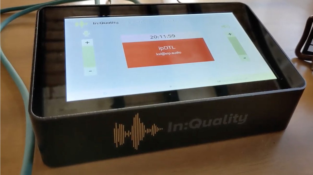 InQualitydotcom's tweet image. Keep your old mics, headphones &amp;amp; ISDN mixer - upgrade to SIP with this simple touchscreen device from In:Quality.  Connect it to existing broadband connection &amp;amp; call into radio stations using shortcuts on screen. youtube.com/watch?v=Ndv_qN…
#connectinquality #isdn #sipaudio