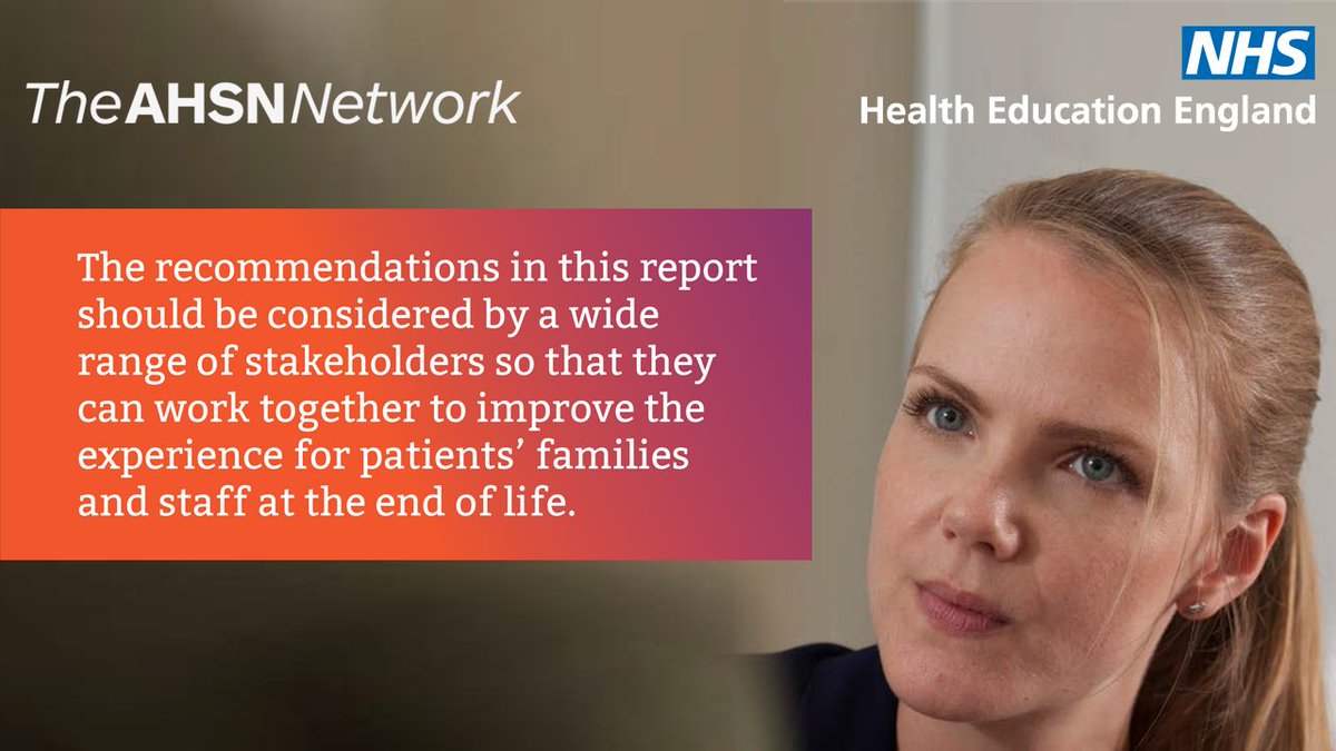 A new report 'Learning from staff reflections' from @AHSNNetwork and @NHS_HealthEdEng explores what makes it easier, and what makes it harder, for staff to support people and their families at the time of death. wessexahsn.org.uk/news/2057/new-… #PatientSafety