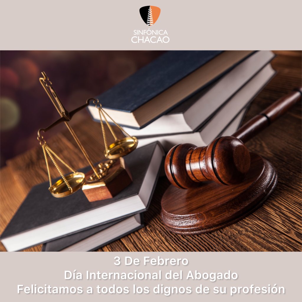 #3Febrero
😀 Día Internacional del Abogado.
Felicitamos a todos los dignos de su profesión.

#abogado #felicidades #dignidad #justicia