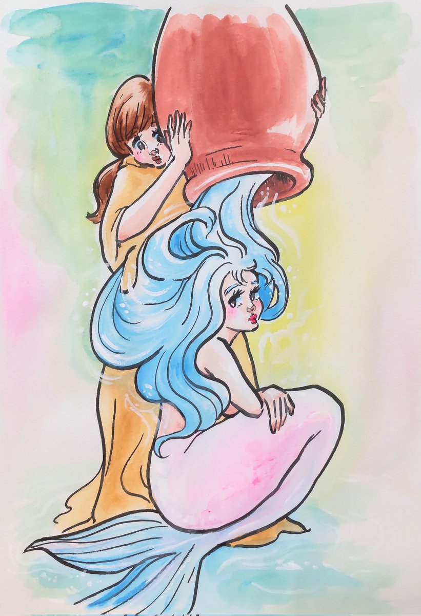 水瓶と人魚

以前描いた絵に物語をつけてみました。
#お絵描き
#イラスト
#アナログ 
#女の子 #レトロ 
#ファッション  #友達 
#水瓶座 #水瓶 #魚 #人魚 #魚座 
#漫画
#nostalgia
#retro
#retrostyle
#vintagefashion
#japanesegirl 