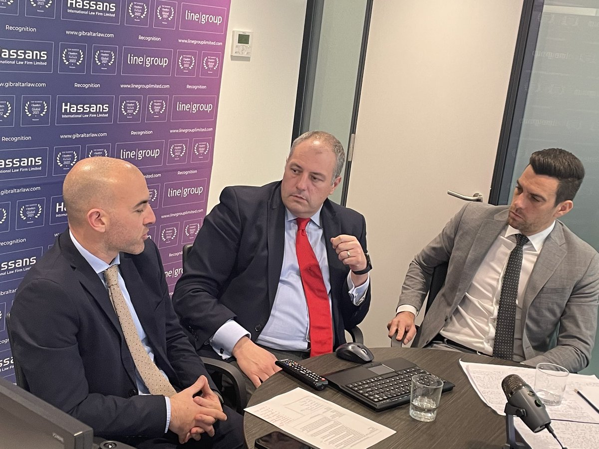 gibraltarlaw's tweet photo. Live now with @thelegal500 Webinars discussing why #Gibraltar is the go-to destination for #fintech start ups with @selwynf @AJProvasoli &amp; @aaronpayas  #ThinkFintech #ThinkGibraltar #ThinkHassans https://t.co/6p1abfi5AK