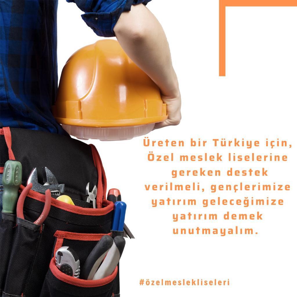 #özelmeslekliseleri  <a href="/RTErdogan/">Recep Tayyip Erdoğan</a> <a href="/NureddinNebati/">Dr.Nureddin NEBATİ🇹🇷</a> <a href="/tcmeb/">Millî Eğitim Bakanlığı</a> özel okullar desteklerinizi bekliyor