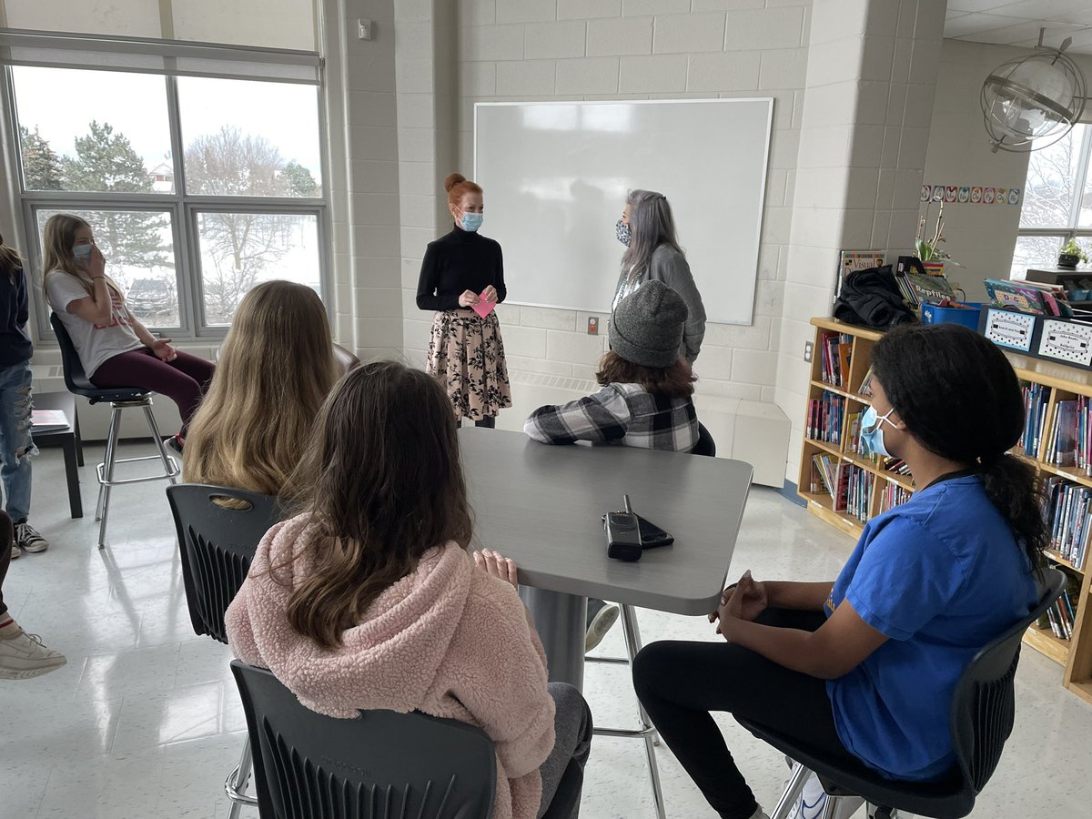 So excited to welcome Tracy from <a href="/GirlsIncDurham/">Girls Inc. of Durham</a> to work with our students on finding our strong voices to advocate for ourselves.
