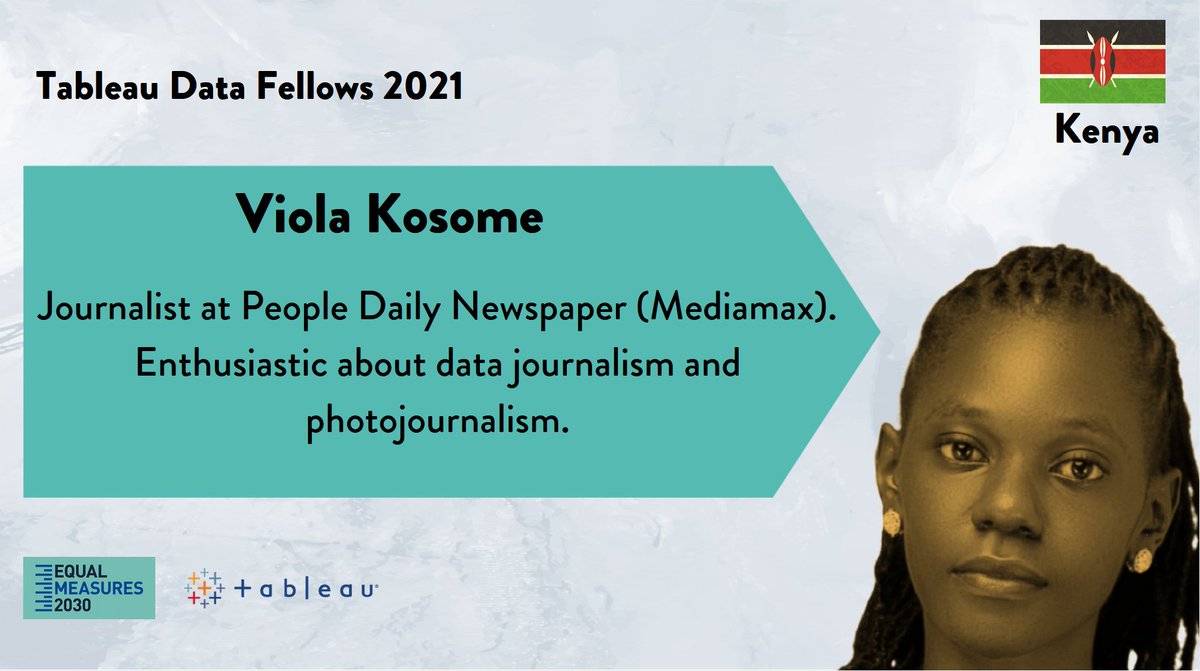 The next <a href="/tableau/">Tableau</a> x <a href="/Equal2030/">Equal Measures 2030</a> #datafellow project being presented is <a href="/KosomeViola/">Viola Kosome</a>'s study of the use of PrEP by sex workers to fight #HIV infections.