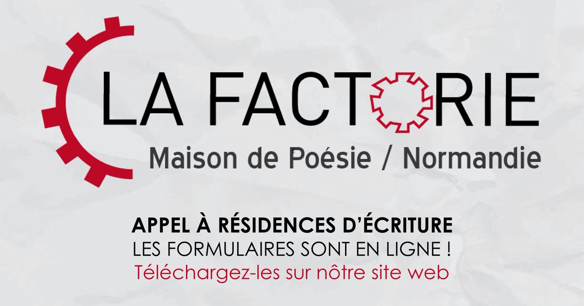 Vous êtes un auteur de poésie et vous avez déjà publié au moins un ouvrage chez un éditeur ? 📖
Vous êtes un auteur à la recherche d’un lieu de résidence pour la saison 2022-2023 ? 
Vous pouvez dès à présent télécharger le formulaire de demande de résidence sur notre site. ⤵