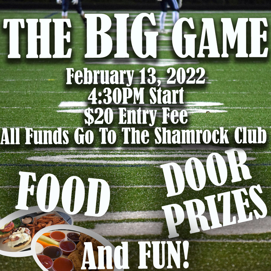 Ladies and Gents, our #Windsor location is hosting a party for the Big Game. On Sunday February 13, join us starting at 4:30pm. There is a $20 entry fee (we are donating all proceeds to The Shamrock Club charity). There will be food, door prizes, and all-around fun!\
#YQG