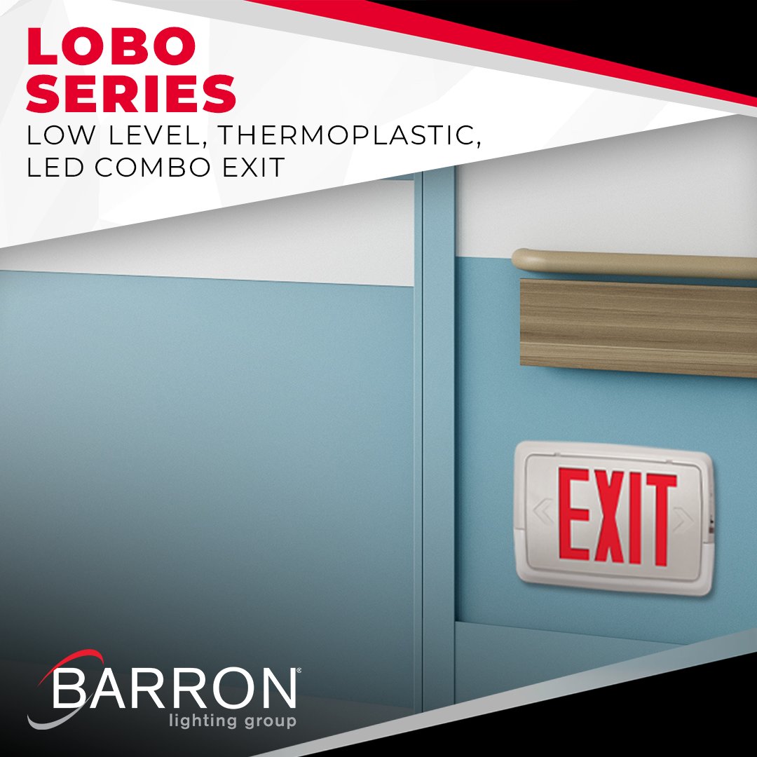BarronLighting's tweet photo. The LOBO Series low-level combination exit/emergency unit is designed for fast
and #easyinstallation and is #available with either a red or green stencil face
legend in a white enclosure. 
.
.
.
.
.
#exitsign #emergencyunit #emergencylighting #exitronix #barronlighting https://t.co/1TuwfECMR0