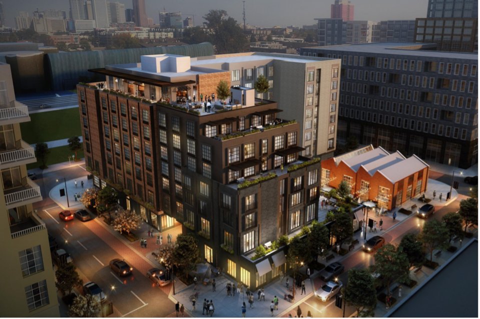 JNSarchitecture's tweet image. We&apos;re excited to see the transformation of the Franklintown neighborhood in Columbus, Ohio! Much of Junto&apos;s design is oriented around sunrise and sunset views that span the city, the Scioto River and the distant plains. fal.cn/3lQX2