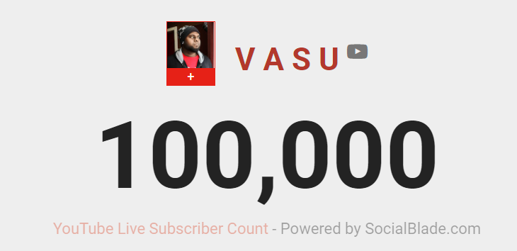graywolfvasu's tweet photo. My 2nd channel reaching 1L sub... thanks guys love you more.!🐺❤️ https://t.co/q2n4vNXLcT