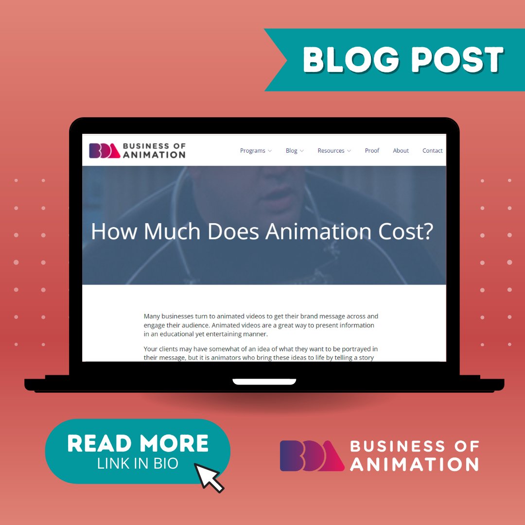 animationbiz's tweet image. Do you want to explore the many factors that influence the production cost of animation?

Check out our blog post "How Much Does Animation Cost?". Link in bio.

#AnimationCost #AnimationPrice #AnimationCharge #AnimationClient #AnimationBrand #AnimationForBusiness