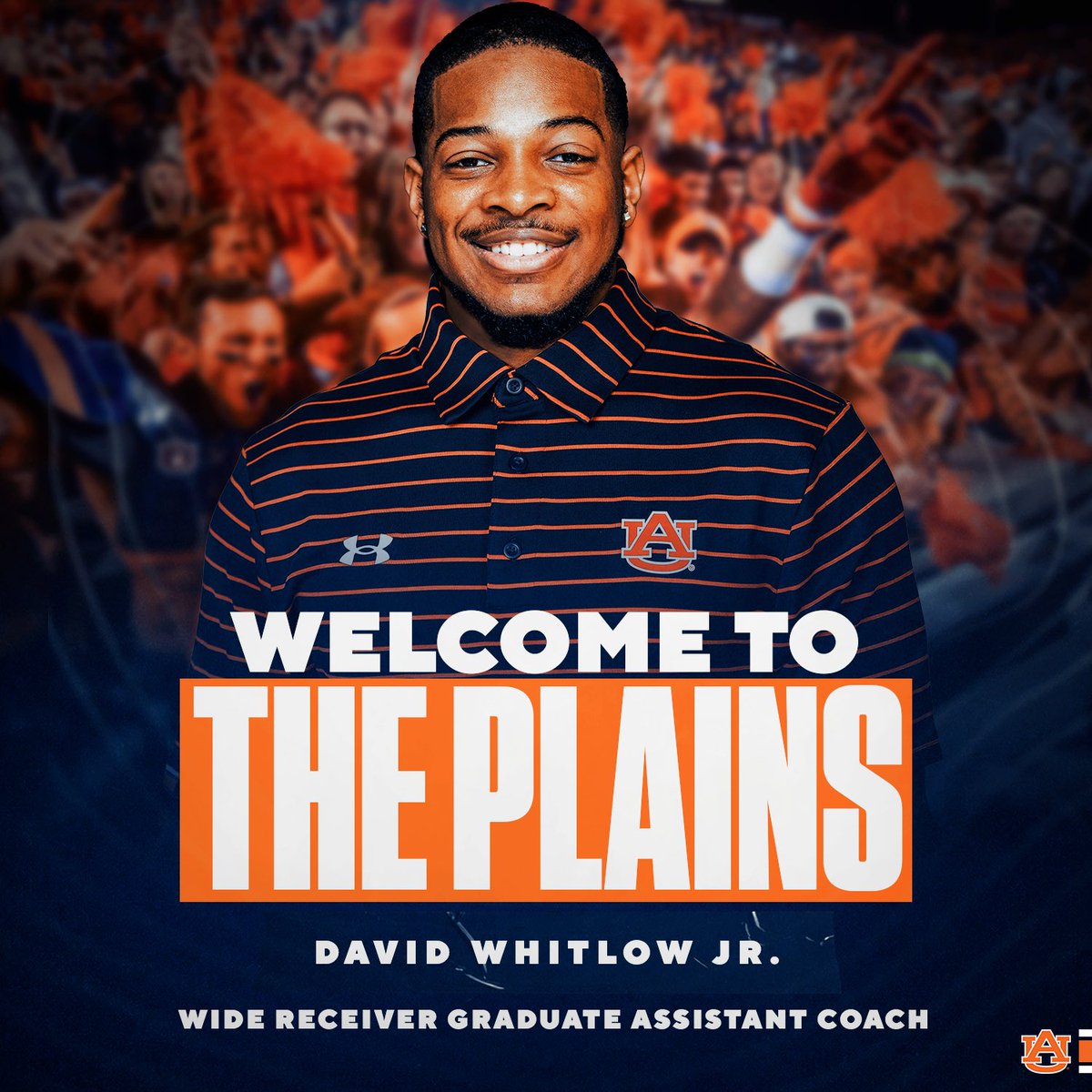 AuburnFootball's tweet photo. Welcome to The Plains! @_whitloww 

#WarEagle | #AuburnMade https://t.co/8s4qkCHsKb