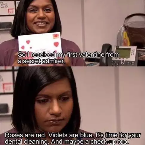 BuzzFeed's tweet photo. Happy Valentine's Day - Your dentist💖 https://t.co/qiNIJFIISp