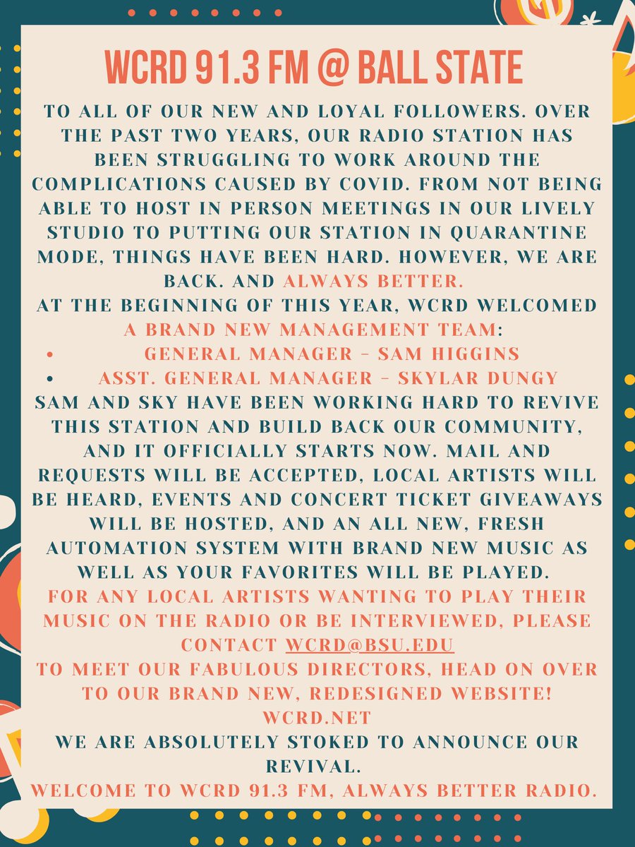 WCRD 91.3 FM tweet media