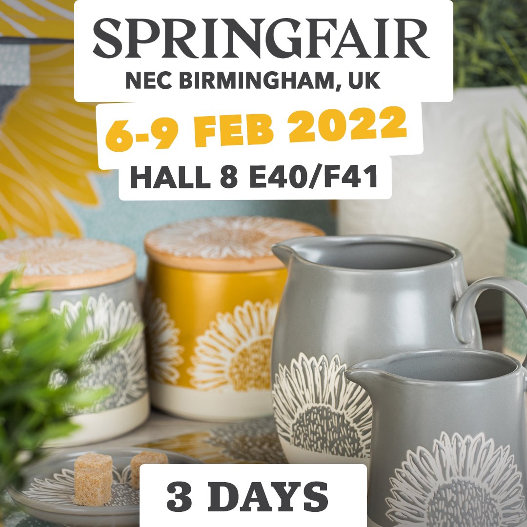 Only 3 more days to go until Spring Fair! ✨
We can’t wait to see you there!

Find us at Hall 8 Stand E40/F41

#housewares #birminghamnec #springfairshow #springfair2022  #theenglishtablewarecompany #homedecor #homedecorinspo