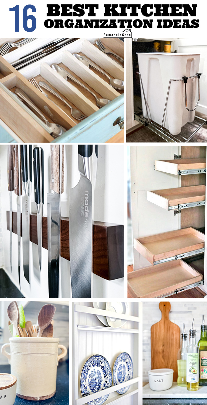 Kitchen Organization - Pull Out Shelves in Pantry - Remodelando la Casa