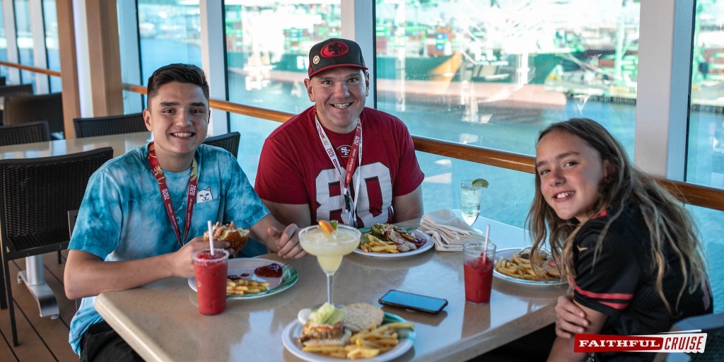 faithfulcruise's tweet photo. Grab a table and join your BFFs for a snack next year as you cruise to paradise 🤩 🏝 

#SailingToParadise #SnacksForDays #BestFriends #ComeTogether #SailingAway #49ers https://t.co/x7OcwwGWq8