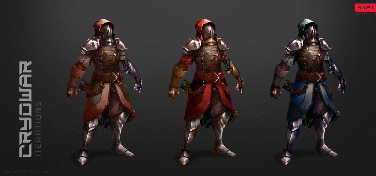 CryowarDevs's tweet photo. Another look at our #ConceptArt. ๐
The slash nโ shoot Centurion who is effective both in close combat situations as well as able to maintain range from opponents and still deal damage. ๐ฅ
Which color combo do you like the most? #CryowarIterations #PvP https://t.co/s1AylE8S2i