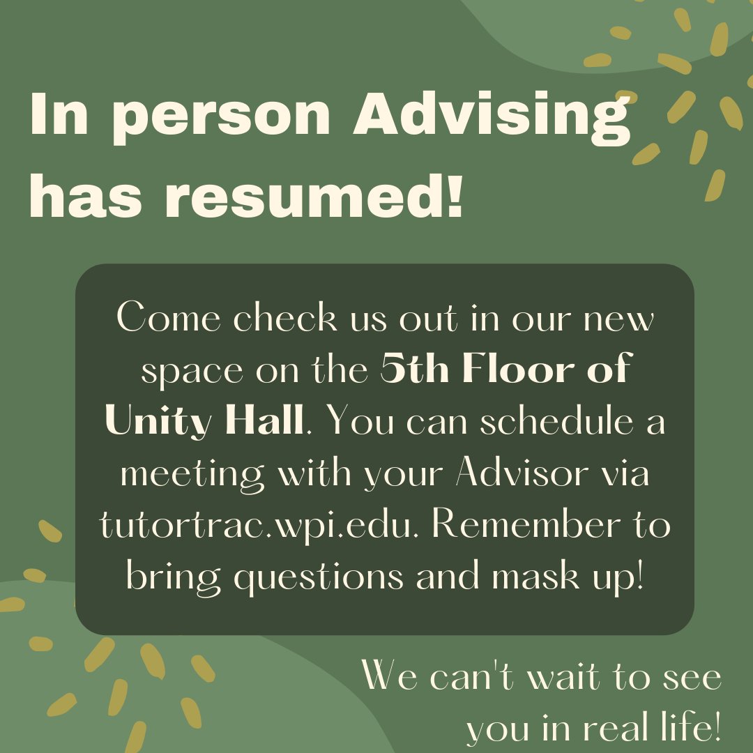 WPI Academic Advising tweet media