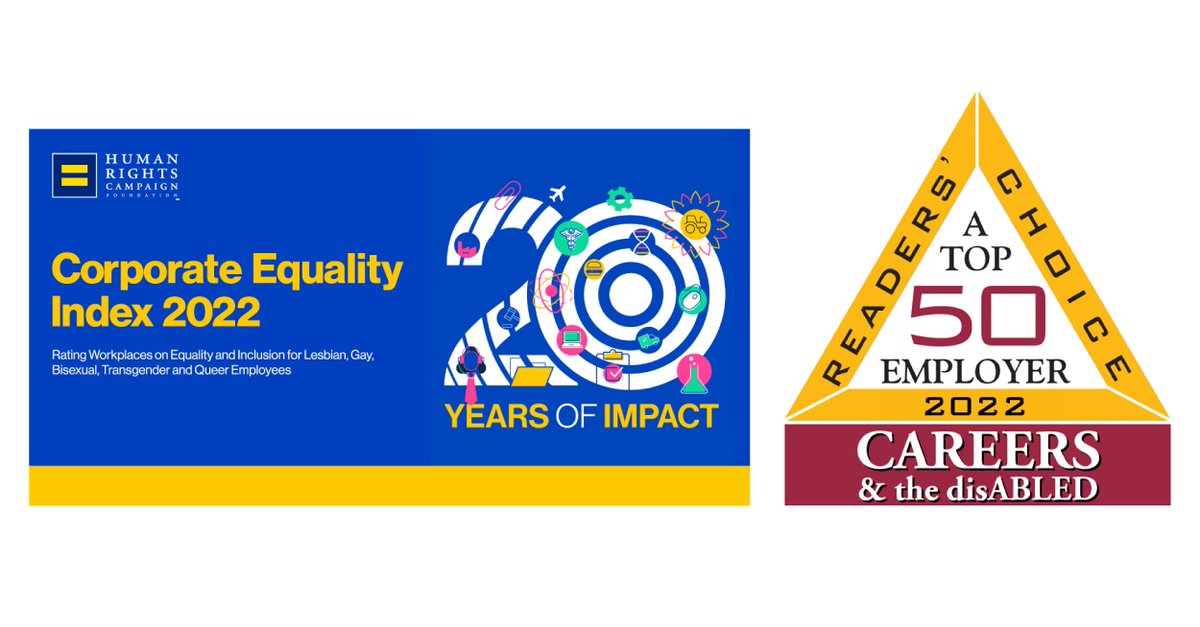 Aramark's tweet photo. We are honored to be recognized by the @HRC and CAREERS & the disABLED Magazine for our commitment to LGBTQ+ workplace equality and disability inclusion.
Learn more: https://t.co/HsH5hxI0Ds
#AramarkBeWellDoWell #AramarkPride #AramarkThrive https://t.co/uV3Evpg0lz
