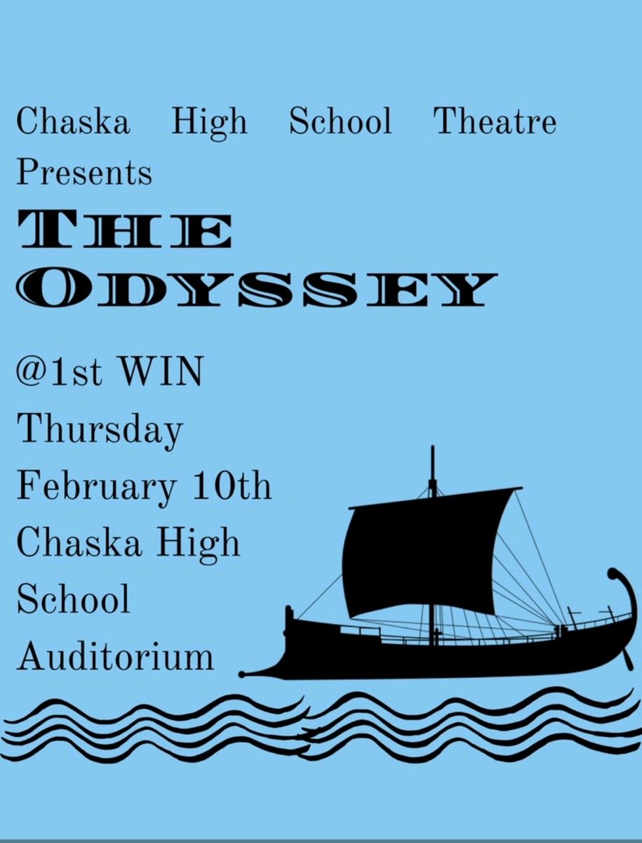 LAST SHOWING OF THE ODYSSEY!!

Chaska students sign up to watch on Thrusday WIN 1! See you all there!