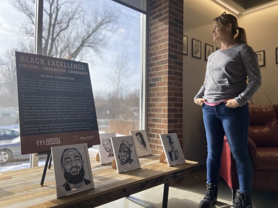 meridethdrose's tweet photo. We are so PROUD of the courageous connections and cultural celebration currently happening at CSL's @blendwellcafe in honor of #BlackHistoryMonth. Stay tuned for an exciting announcement about our capstone event to close the month. Hint: It's going to be MUSIC to your ears!❤️🖤💚 https://t.co/sSrgTDMWBu
