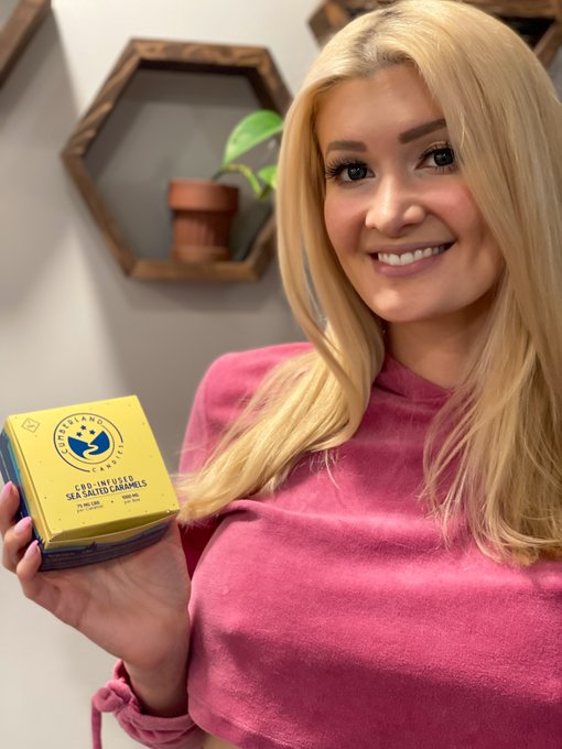 Today I launched my very own CBD candy company @CCandiesLLC ! These 75mg Full Spectrum CBD Sea Salted