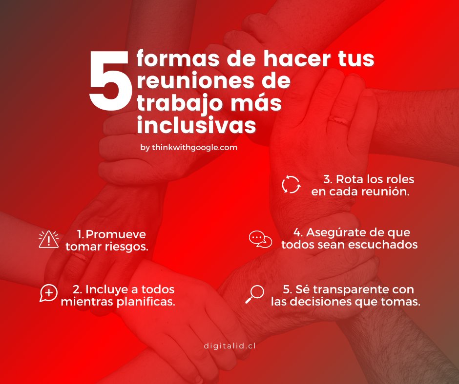 Digital_iD_cl's tweet image. Durante nuestras reuniones de trabajo en Digital ID compartimos ideas y tomamos decisiones. Por eso, es importante asegurarnos que todos los miembros del equipo sean escuchados y valorados, de esa manera podemos cultivar mejores relaciones y mejores profesionales.

#trabajo