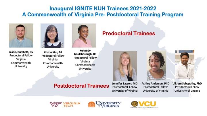 We are proud to announce our inaugural IGNITE KUH Trainees from Univ of Virginia, Va Tech and Virginia Commonwealth U. @MarkOkusa @NIDDKgov @vmspruance @UVANeph @uvavpr @UvaDOM @RahulSharma_USA