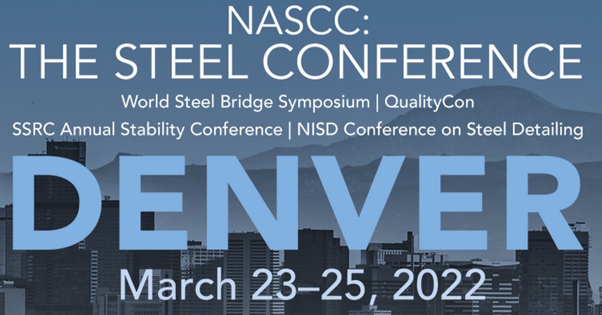 SDS2_Software's tweet photo. SDS2 will be exhibiting at #NASCC22 from March 23-25 in Denver! Stop by booth 2411 to receive a personalized demo of SDS2 2022 and chat with an SDS2 expert! 

#AISC #sds2 #steeldetailingsoftware #steeldetailing #steelfabrication #steelconstruction #BIM https://t.co/85vP9But9i
