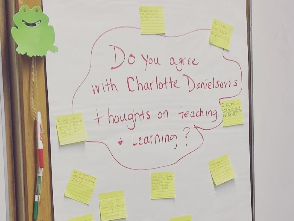 IS27Prall's tweet image. Our teachers hard at work after hours! #teacherslearning #danielsonframework #bestptactices