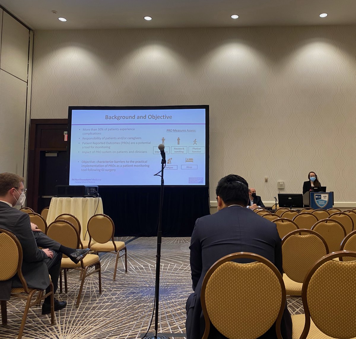 Flashback to Tuesday at #ASC2022! @cassandra_iroz presented her research: 1. "Clinician Perceptions of Telehealth Across Cancer Surgery Specialities: A Qualitative Study" and 2. "Patient Reported Outcomes as a Tool for Remote Monitoring Following GI Surgery"