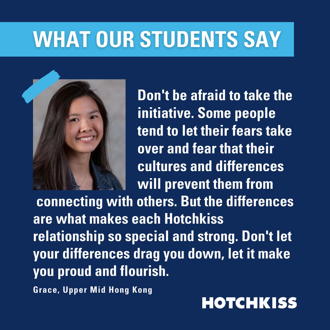 HotchkissSchool on Twitter "Hear from our amazing students! Grace is a