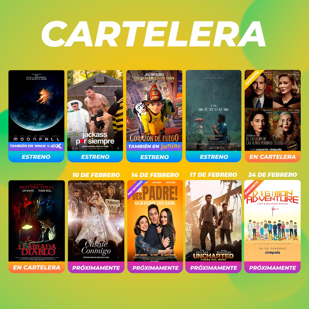 Cinépolis on Twitter "La cartelera🍿 Moonfall para que se acabe el