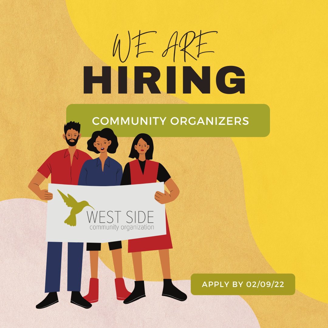 We're hiring! Details: wsco.org/job_openings 
Lead Organizer $57,000/year + benefits
Housing Justice Organizer $48,000/year + benefits
Priority given to applications received by Feb 9th.
#SaintPaul #communityorganizing #nonprofit #jobs #hiring