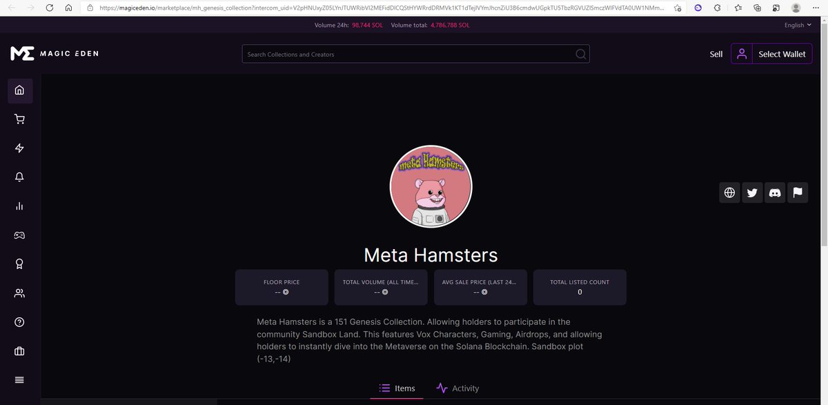metahamsters's tweet photo. 🐹 We are officially listed on Magic Eden! LFG Ham-Fam 🐹 @MagicEden_NFT
Rarities coming soon! 👀 

Link to Magic Eden Collection: https://t.co/FLXtRkeJKO https://t.co/F1BWxSW1K8